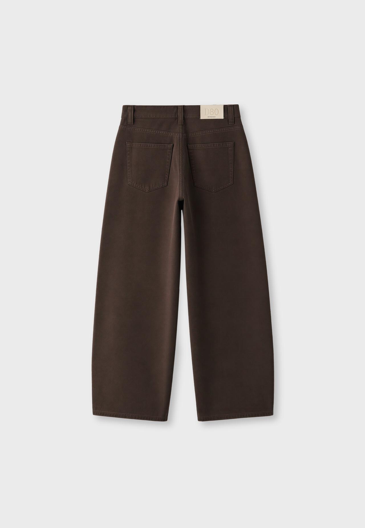 D80 barrel fit jeans — Brown