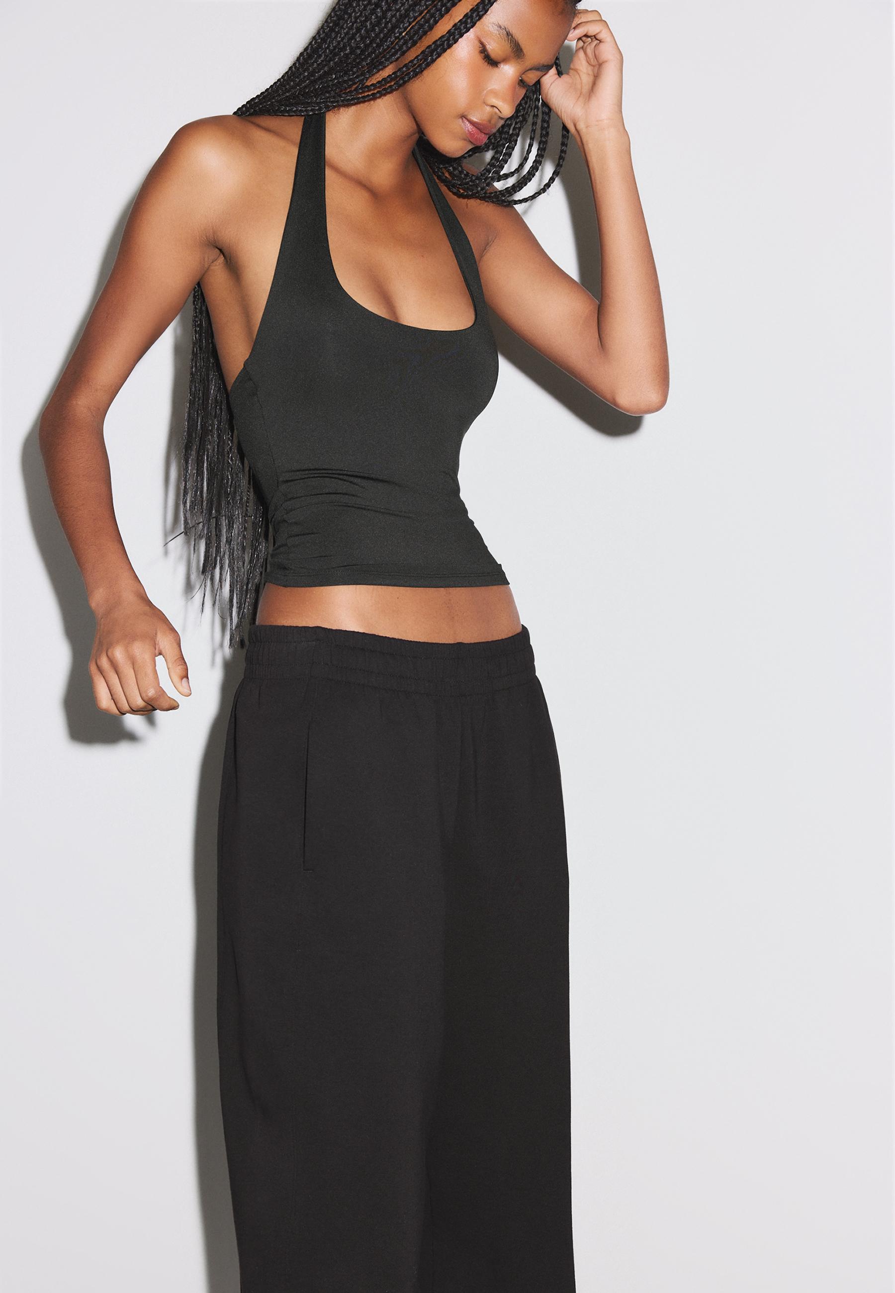 Barrel jogger trousers — Black