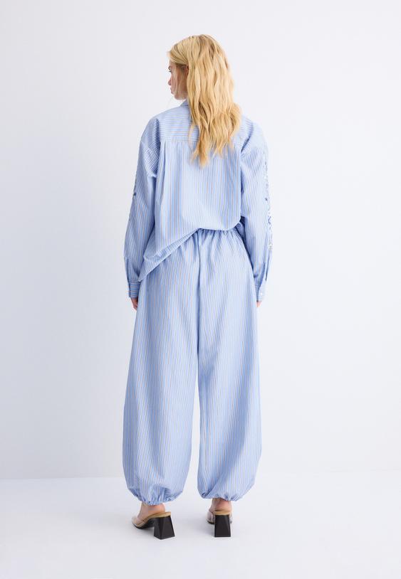 calcas balao bordadas