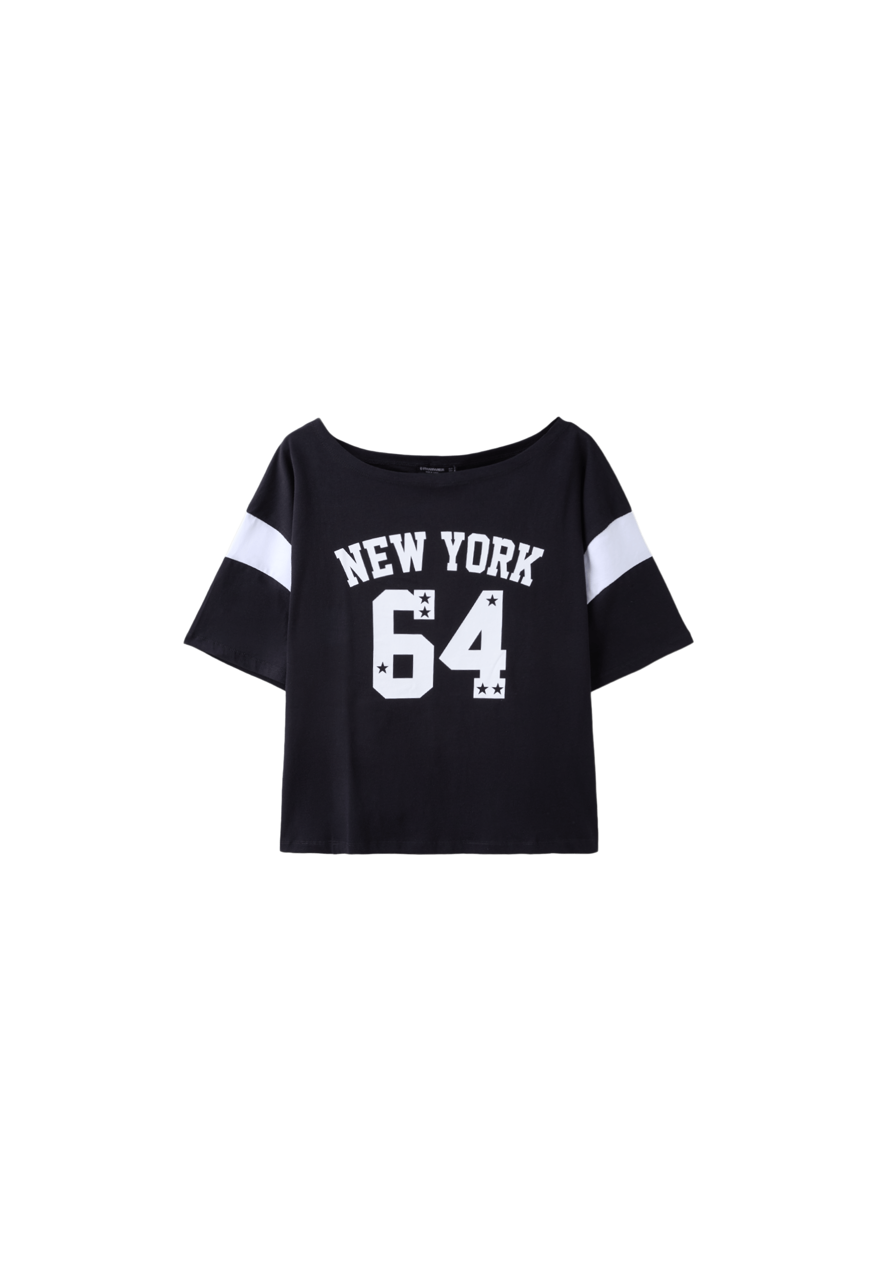 New York 64 short sleeve placement T-shirt — Black