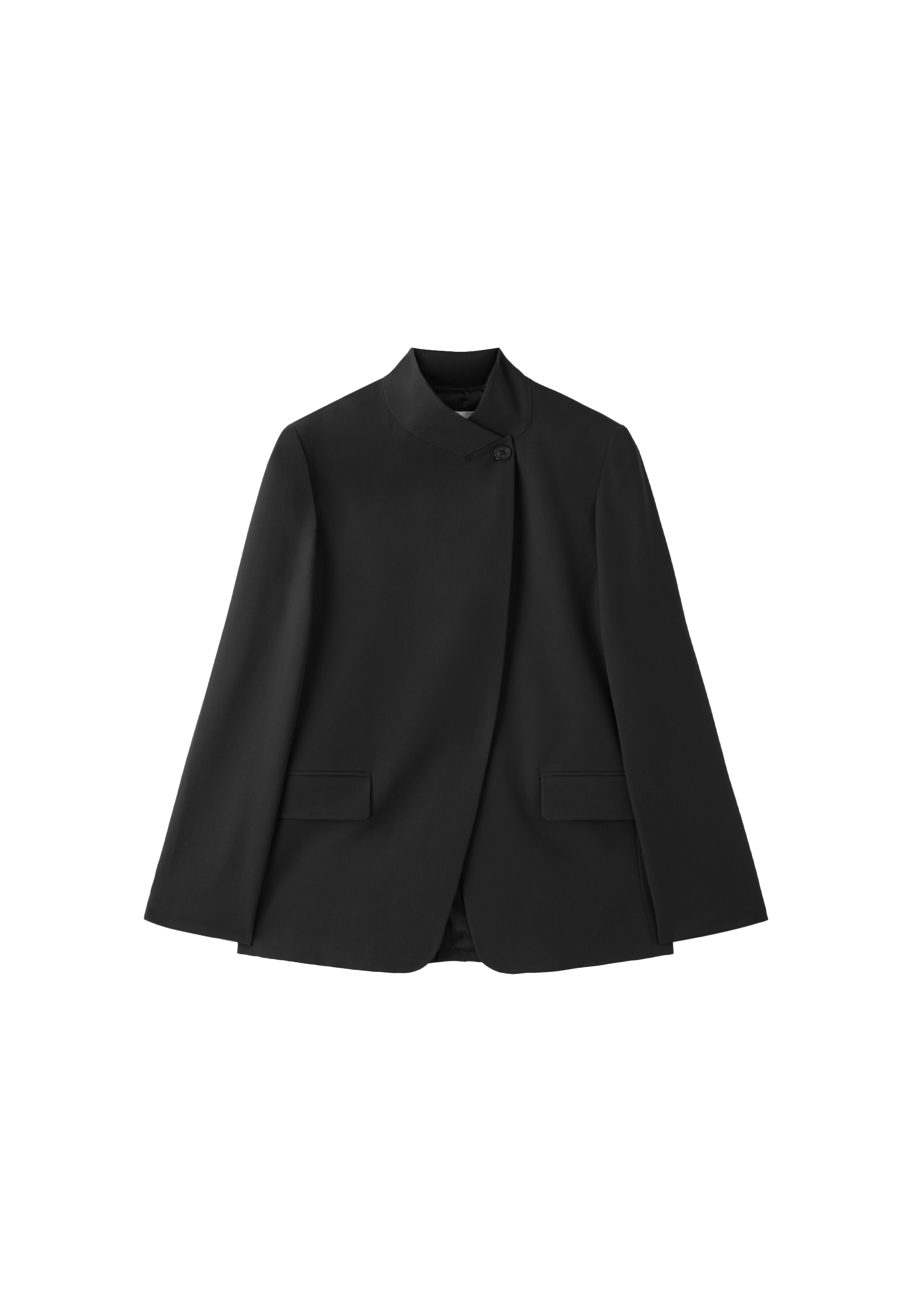 Asymmetric blazer — Black