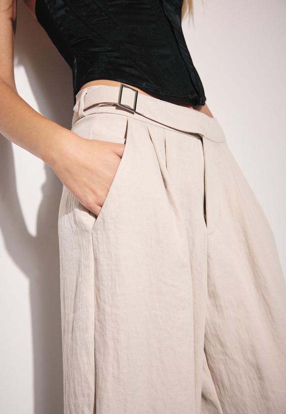 calcas estilo bombachas com fivela