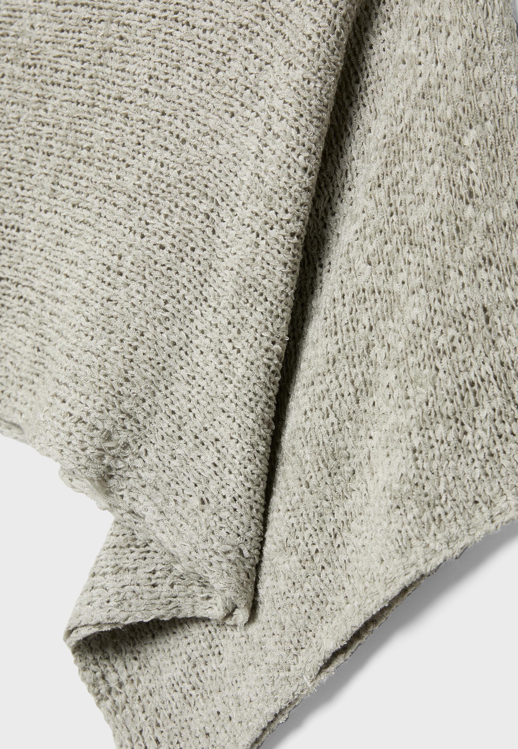 Basic cape knit jumper — Khaki