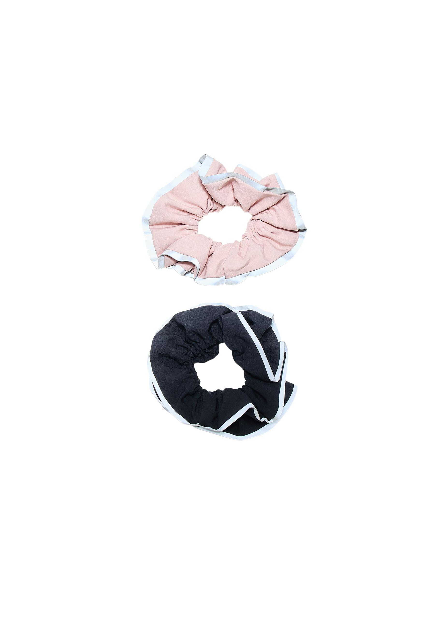 Set of 2 sporty scrunchies — Pastel pink