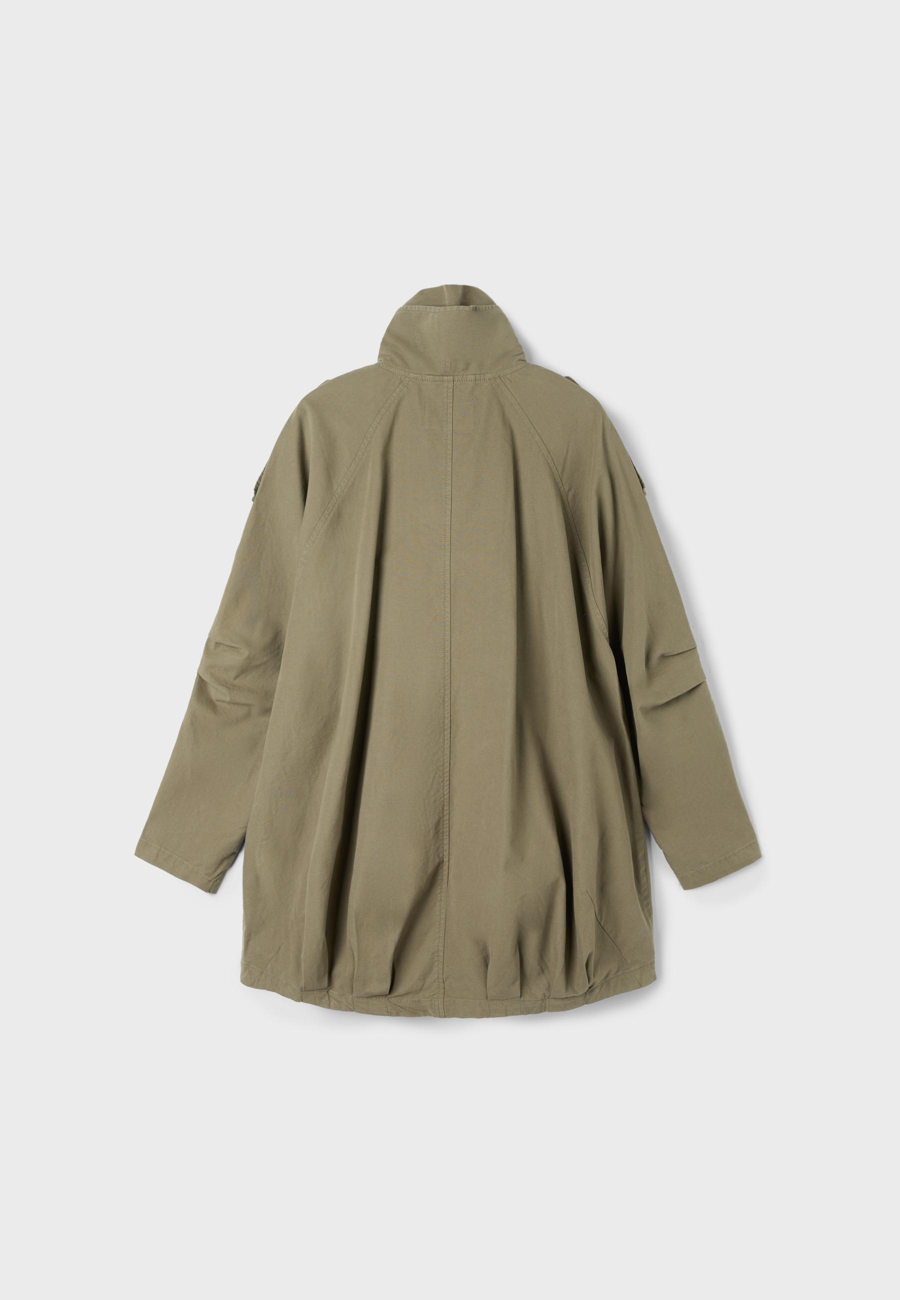 Oversize parka with pockets — Khaki