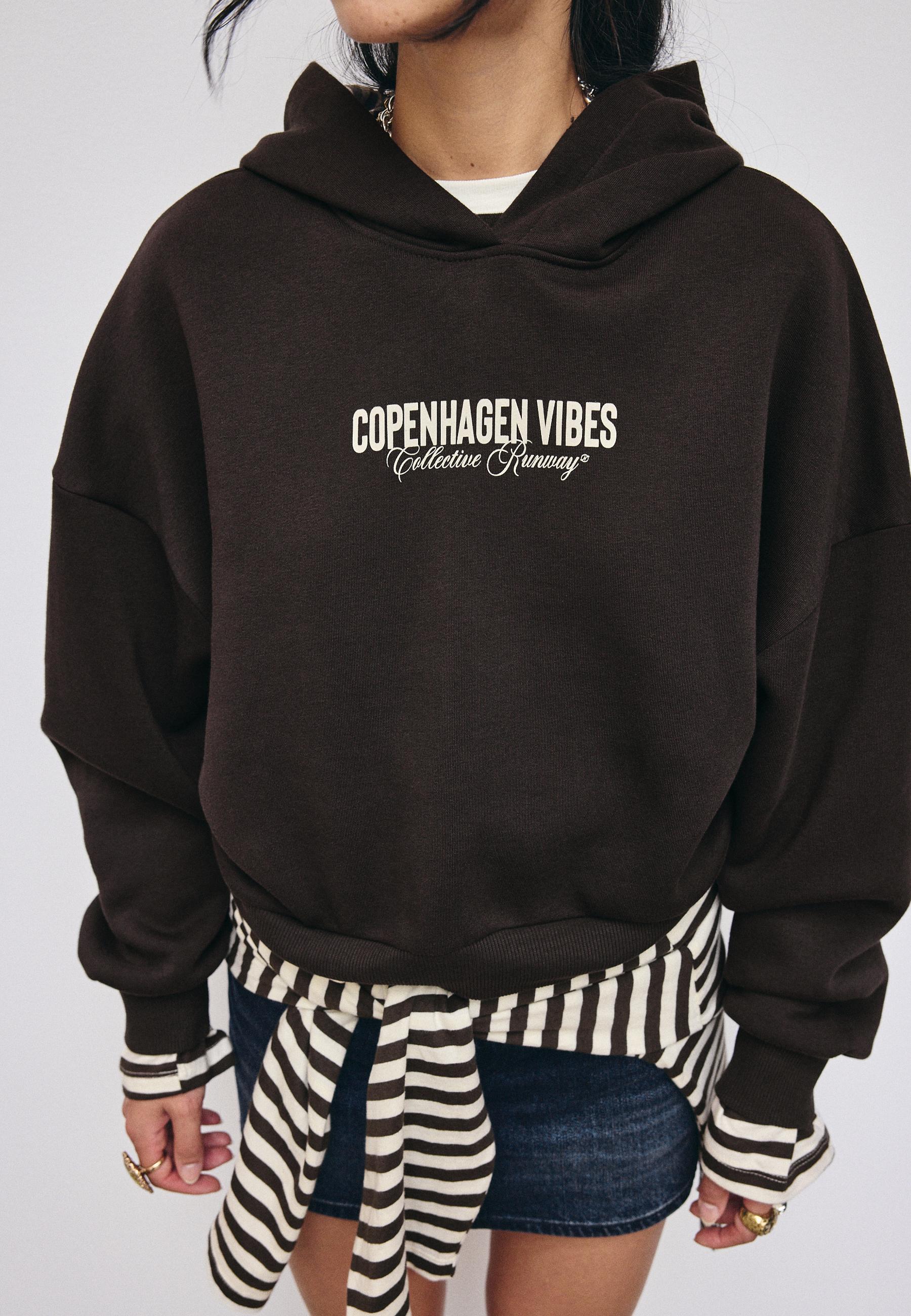 Stradivarius Ekose detaylı kapüşonlu sweatshirt görsel 7