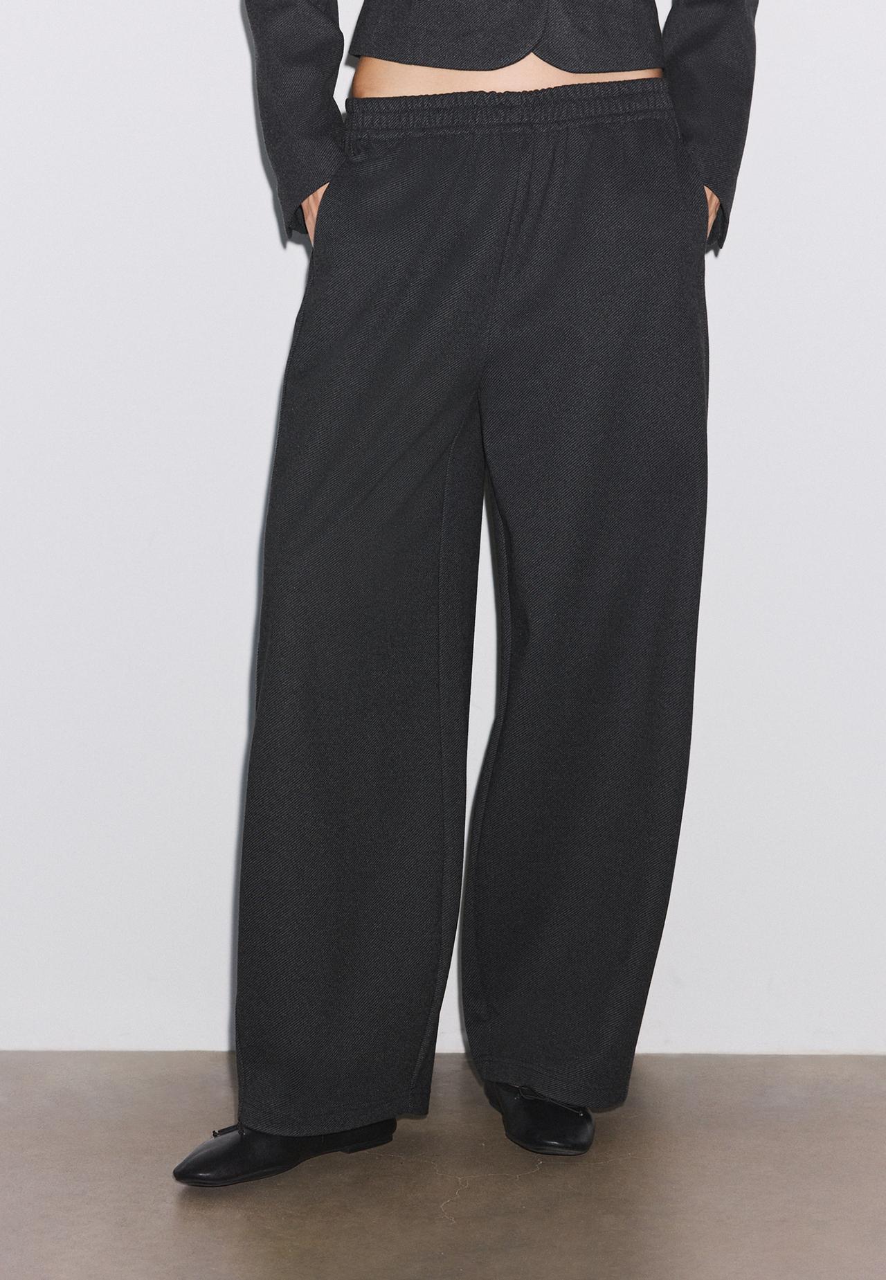 Barrel trousers — Mid grey