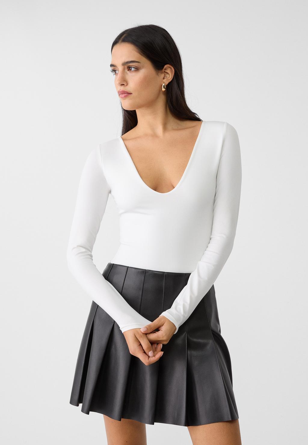 Body Donna OQQ Set Da 2 - Maniche Lunghe, Collo Alto, 90% Poliammide 10% Elastan, Taglie S-XL - Foto 4