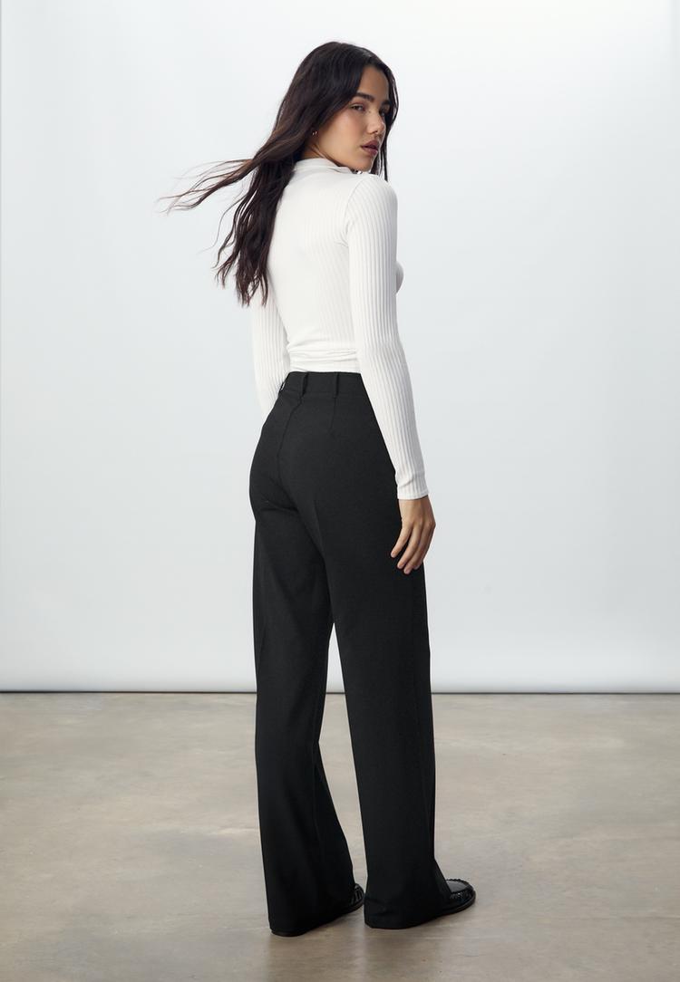 pantalon vestir wide leg