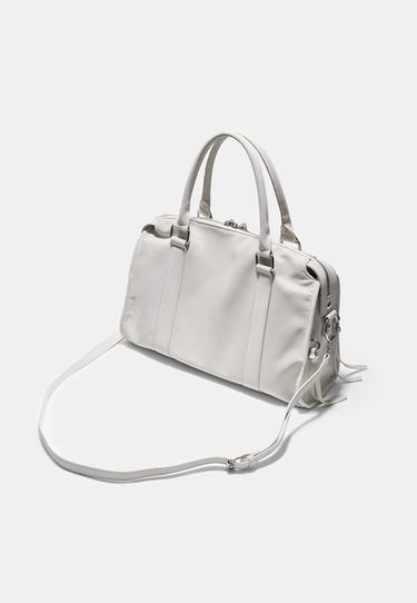 Maxi bowling crossbody bag — Ecru 5
