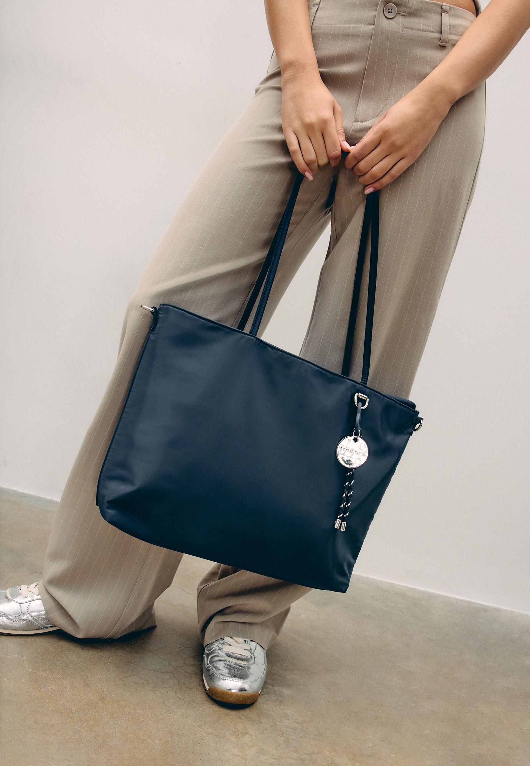 Charm shopper bag — Navy blue