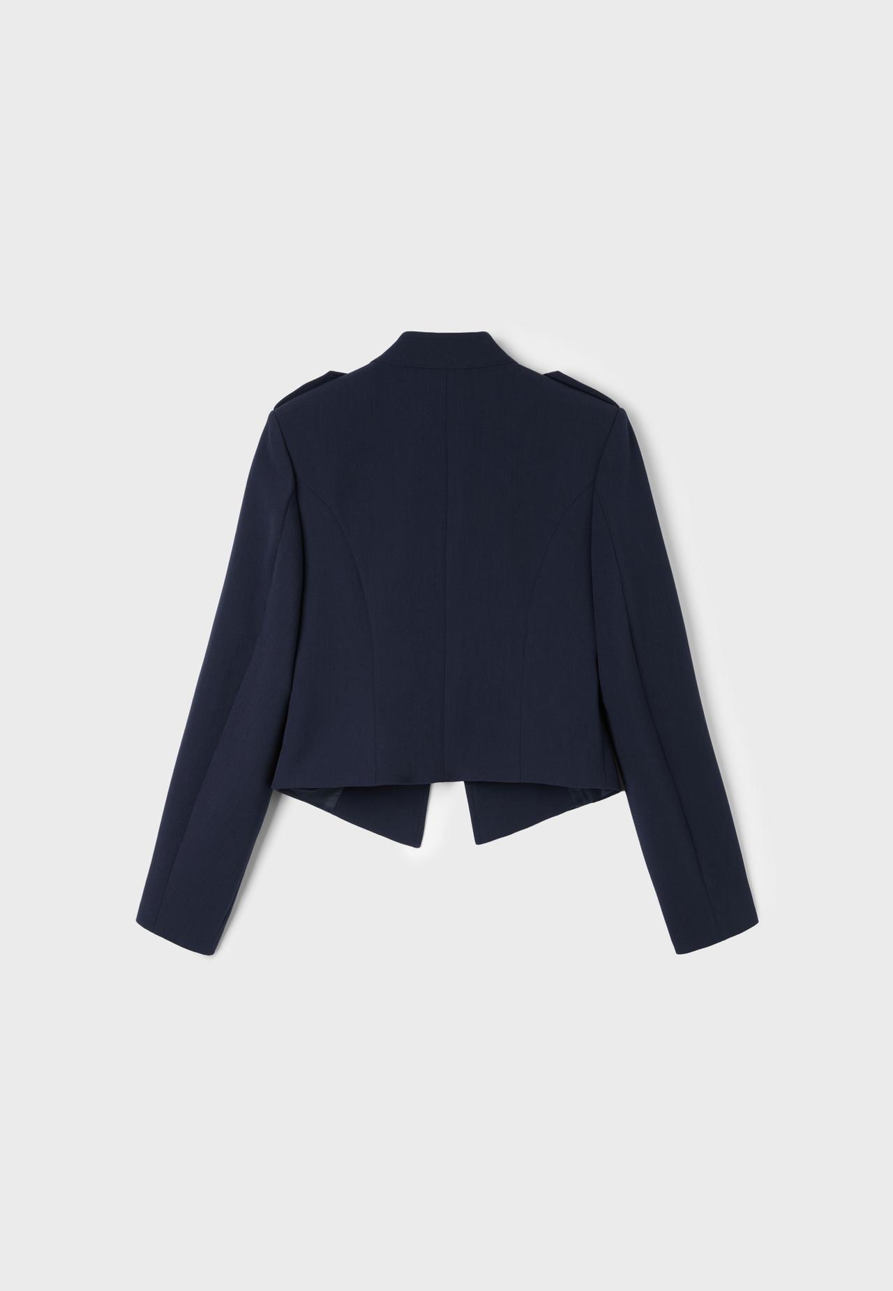 Metal button blazer — Navy blue
