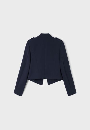 Metal button blazer — Navy blue 8
