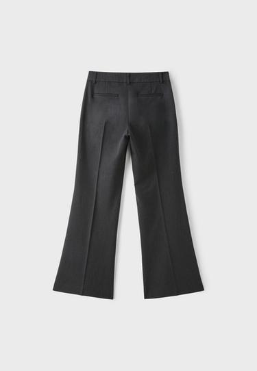 Low-rise straight smart trousers — Dark grey 7