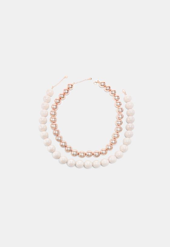 lot de 2 colliers a boules