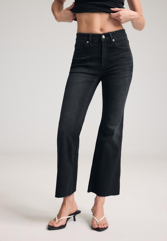 d78 jeans cropped flare