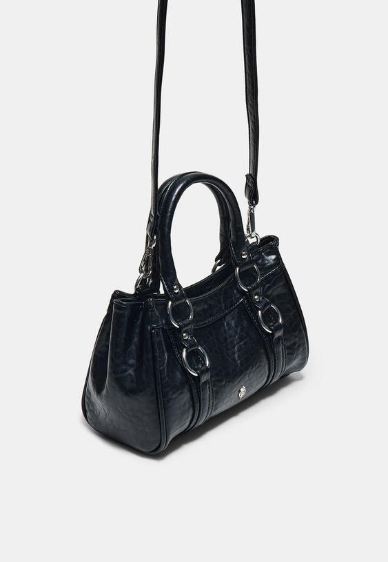 Stradivarius Small Bowling Bag Black Os