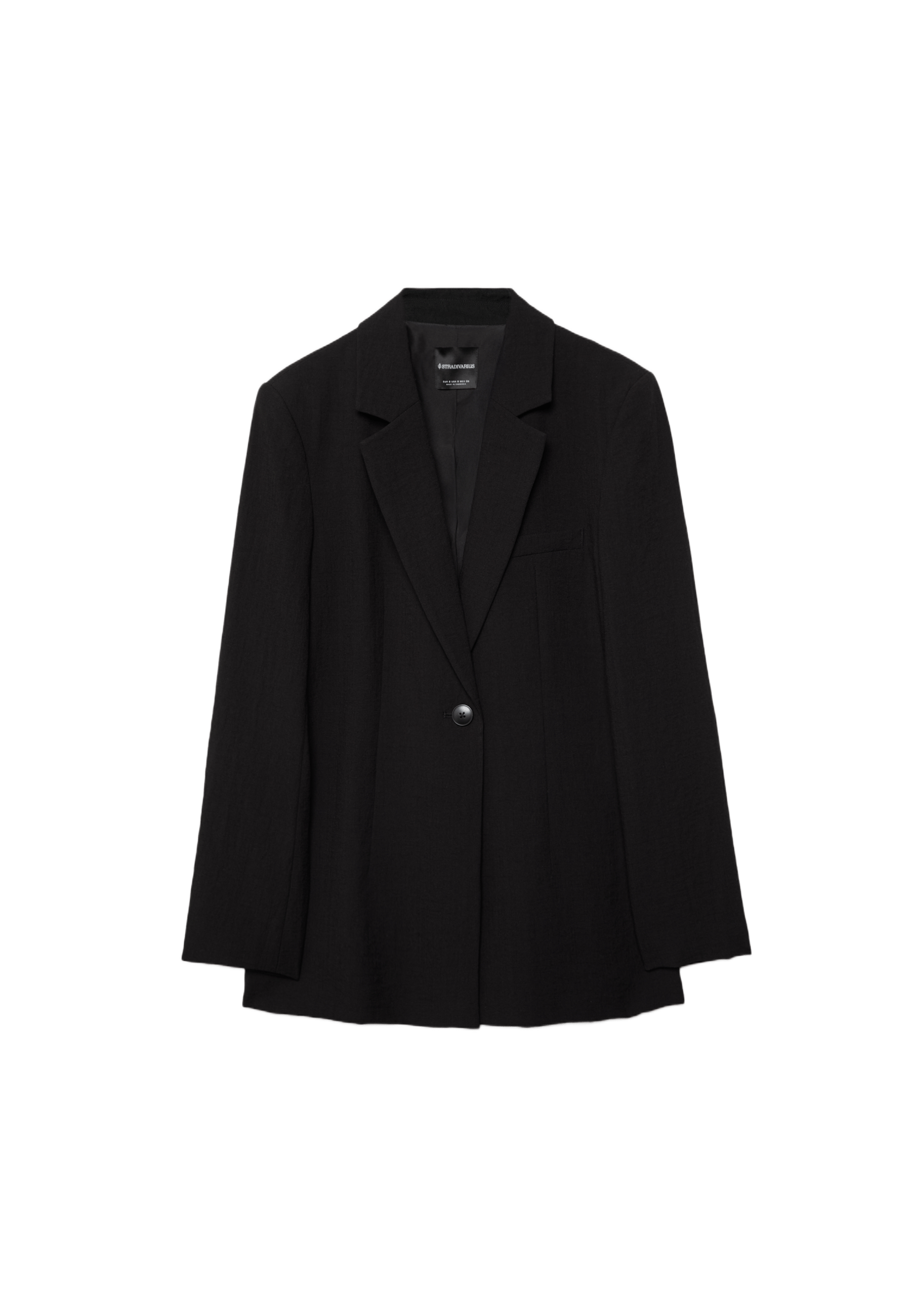 Fitted rustic blazer — Black