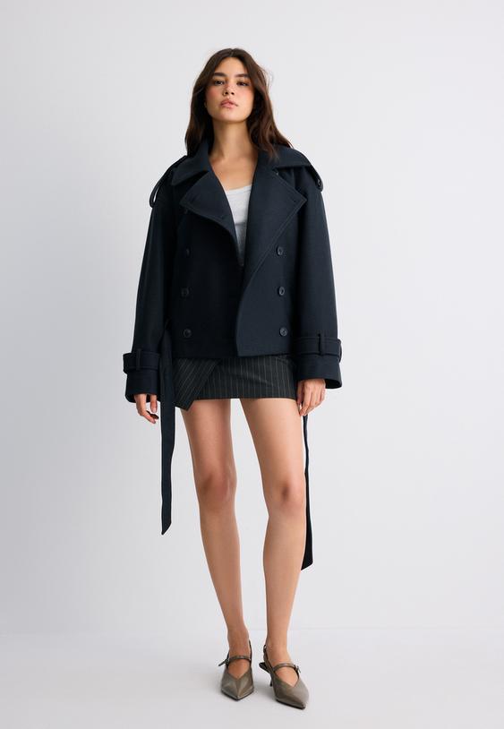 trench oversize au toucher doux