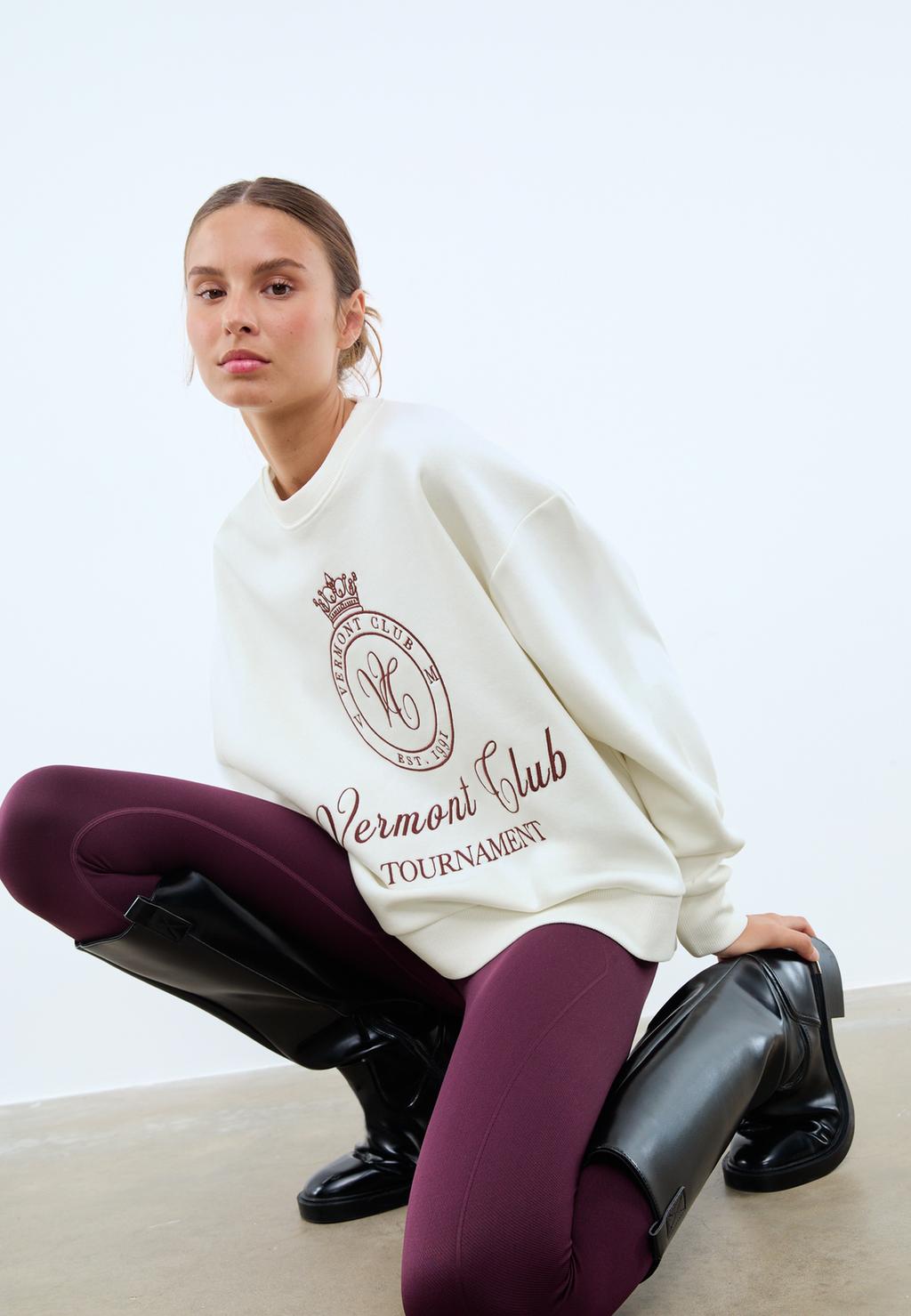 Embroidered sweatshirt