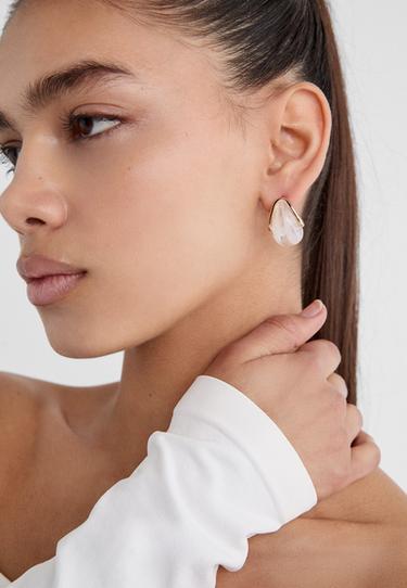 Set of 3 pairs of mini chunky earrings — Gold 4