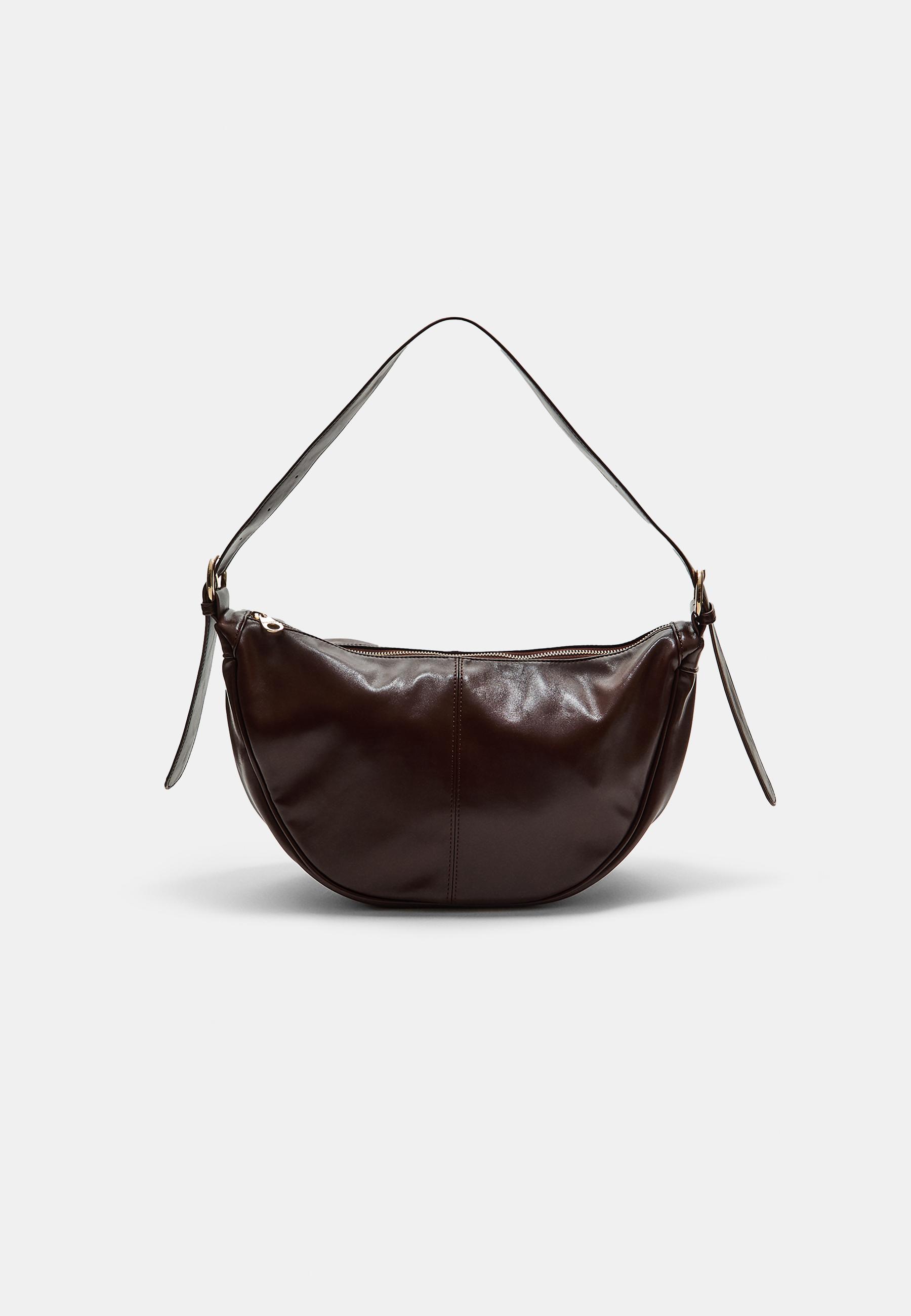 ★TOUT Y EST★ Faux leather shoulder moon bag VIAZB7001 BAGS – TOUT Y EST