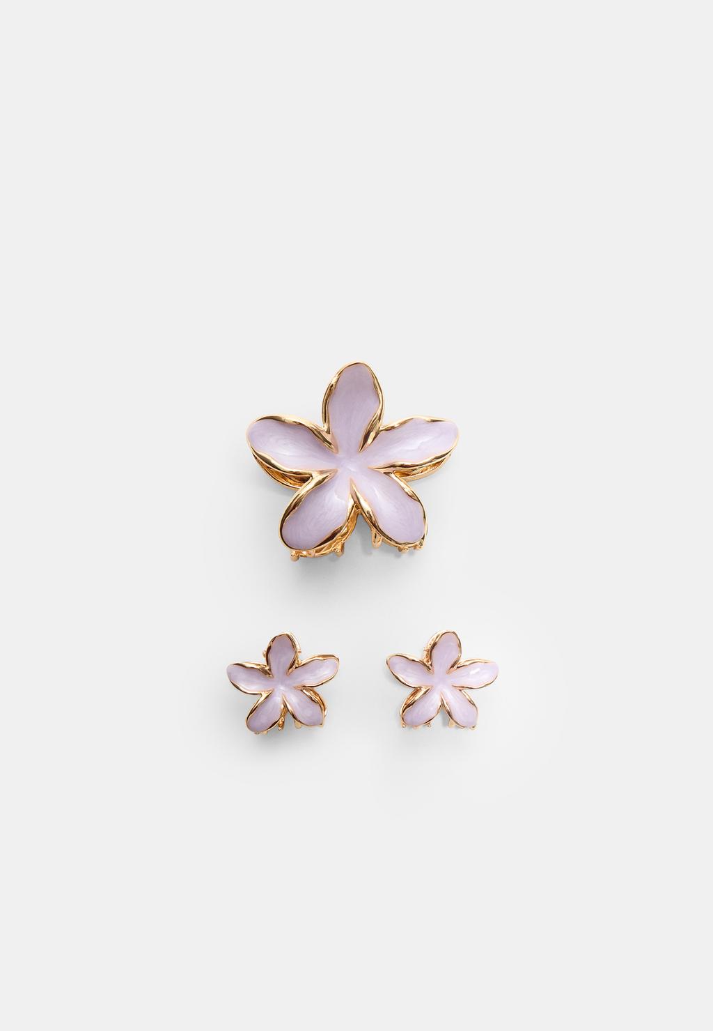 Lot de 3 pinces à fleurs