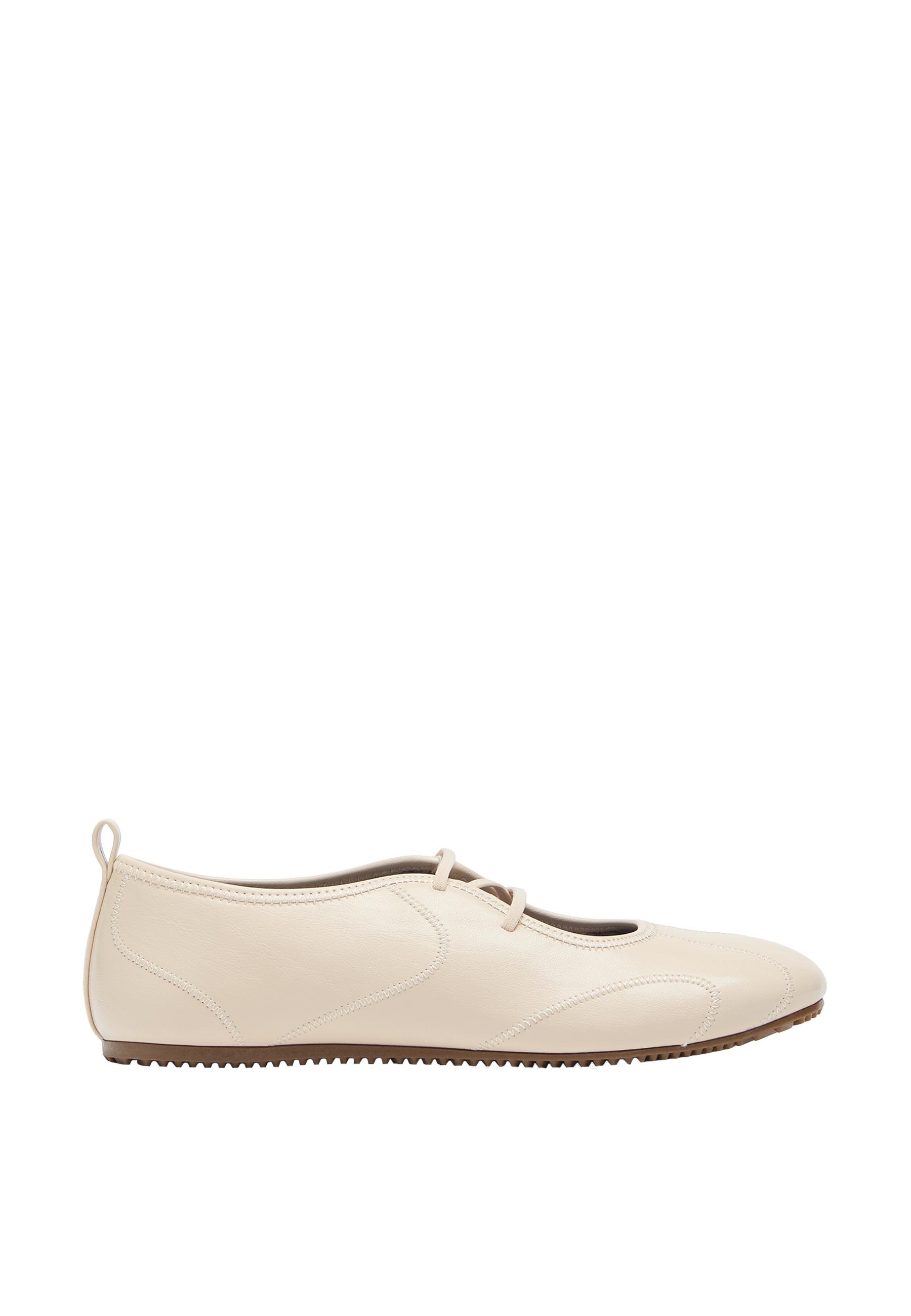 Elasticated sneakerinas — ECRU