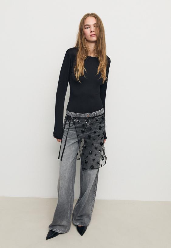 body manga larga poliamida