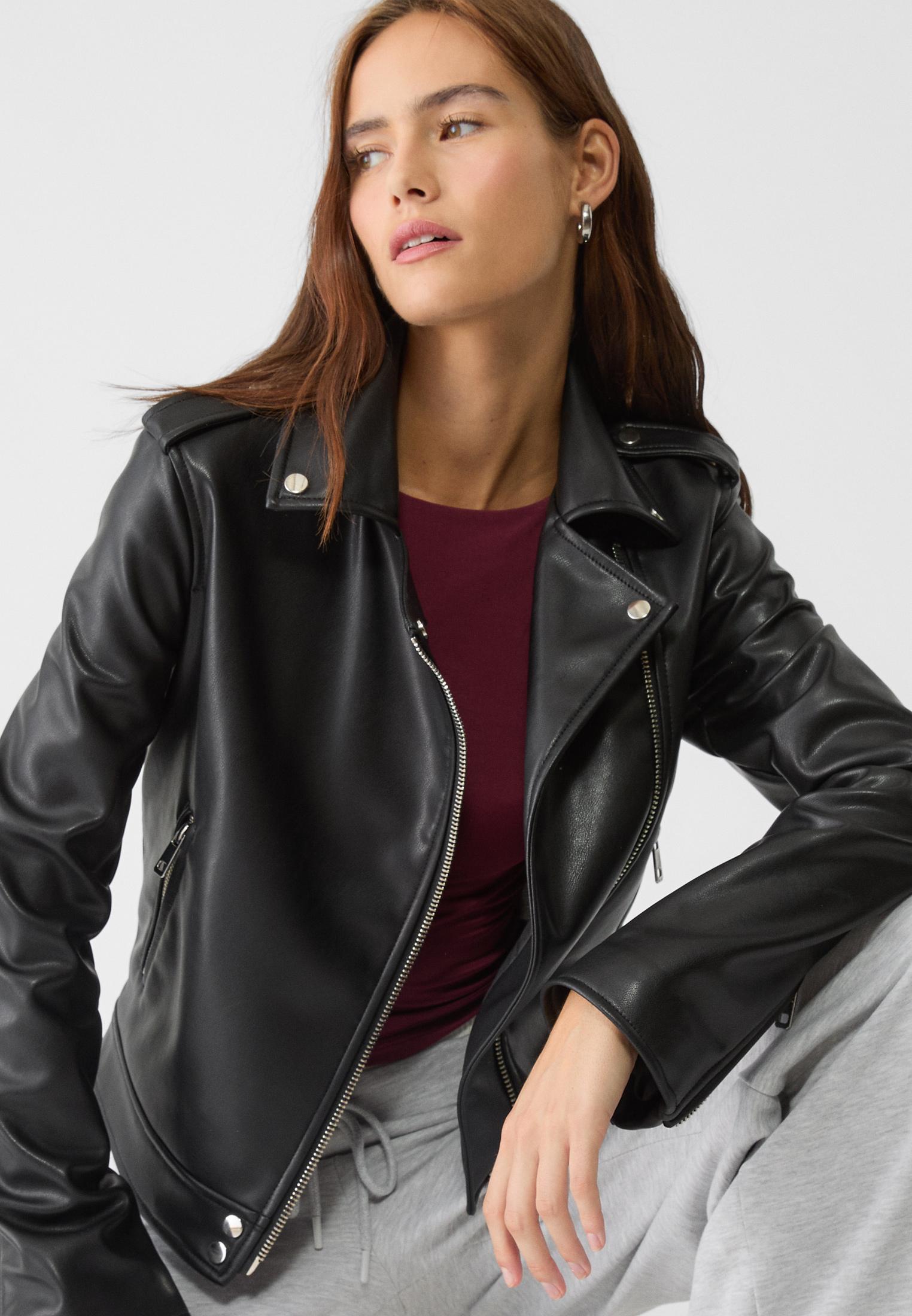 Biker jacket stradivarius hotsell