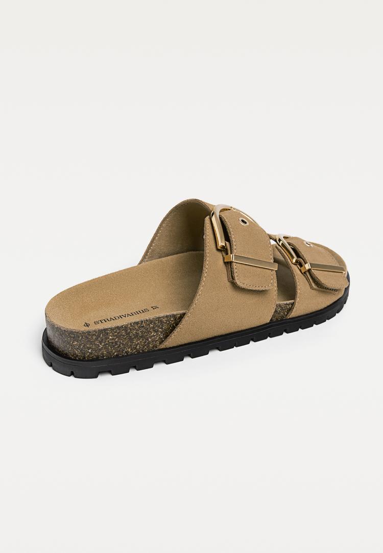 sandalias piel hebillas