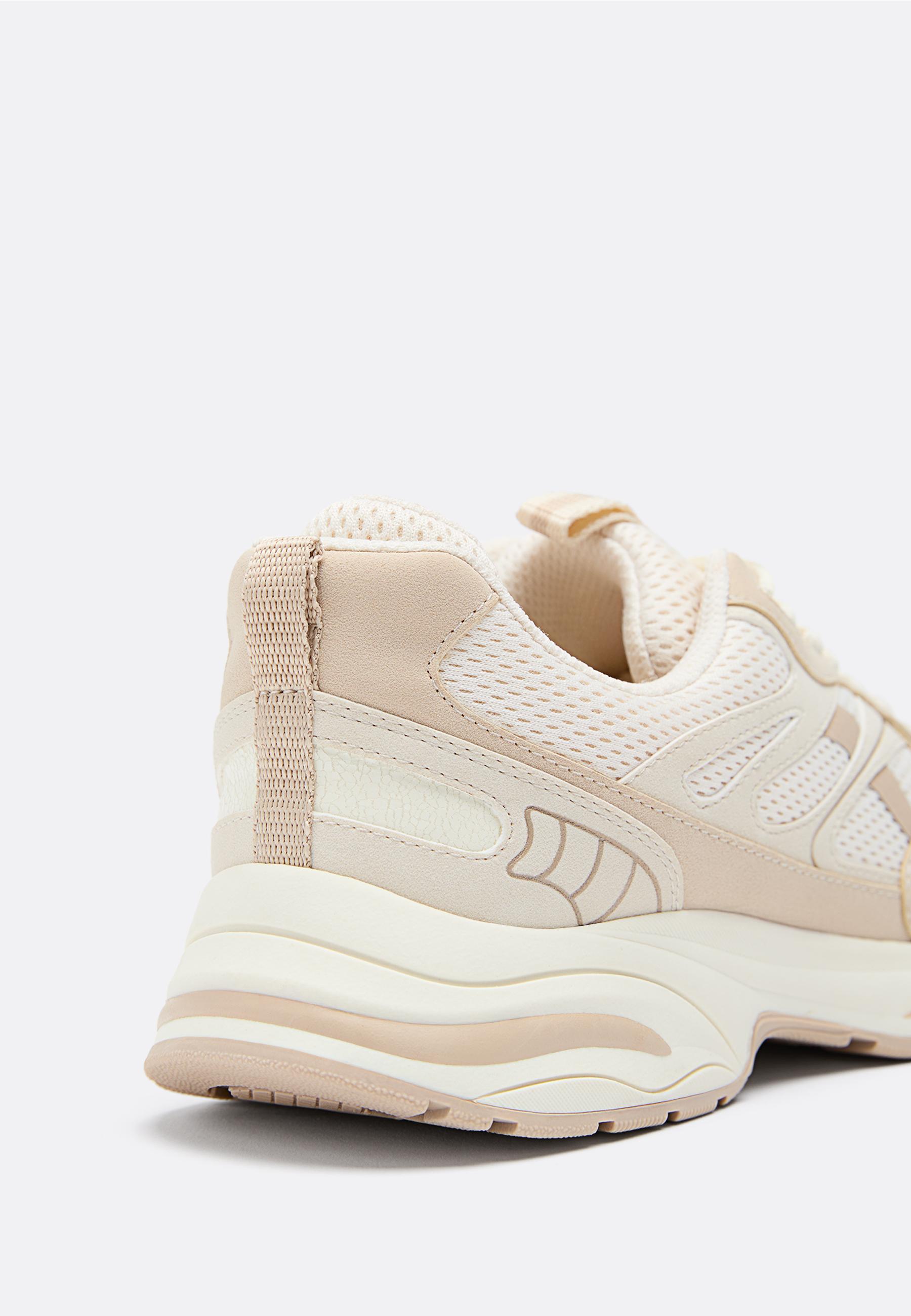 Trainers with detail — BEIGE