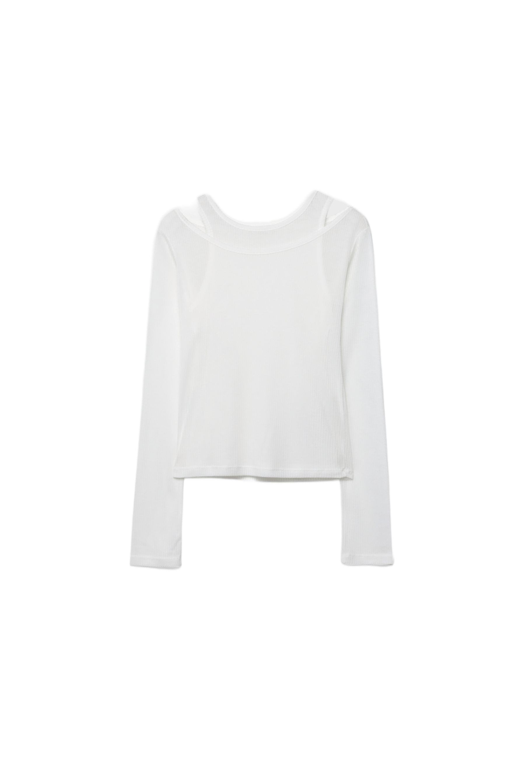 Double-layer T-shirt — Ecru