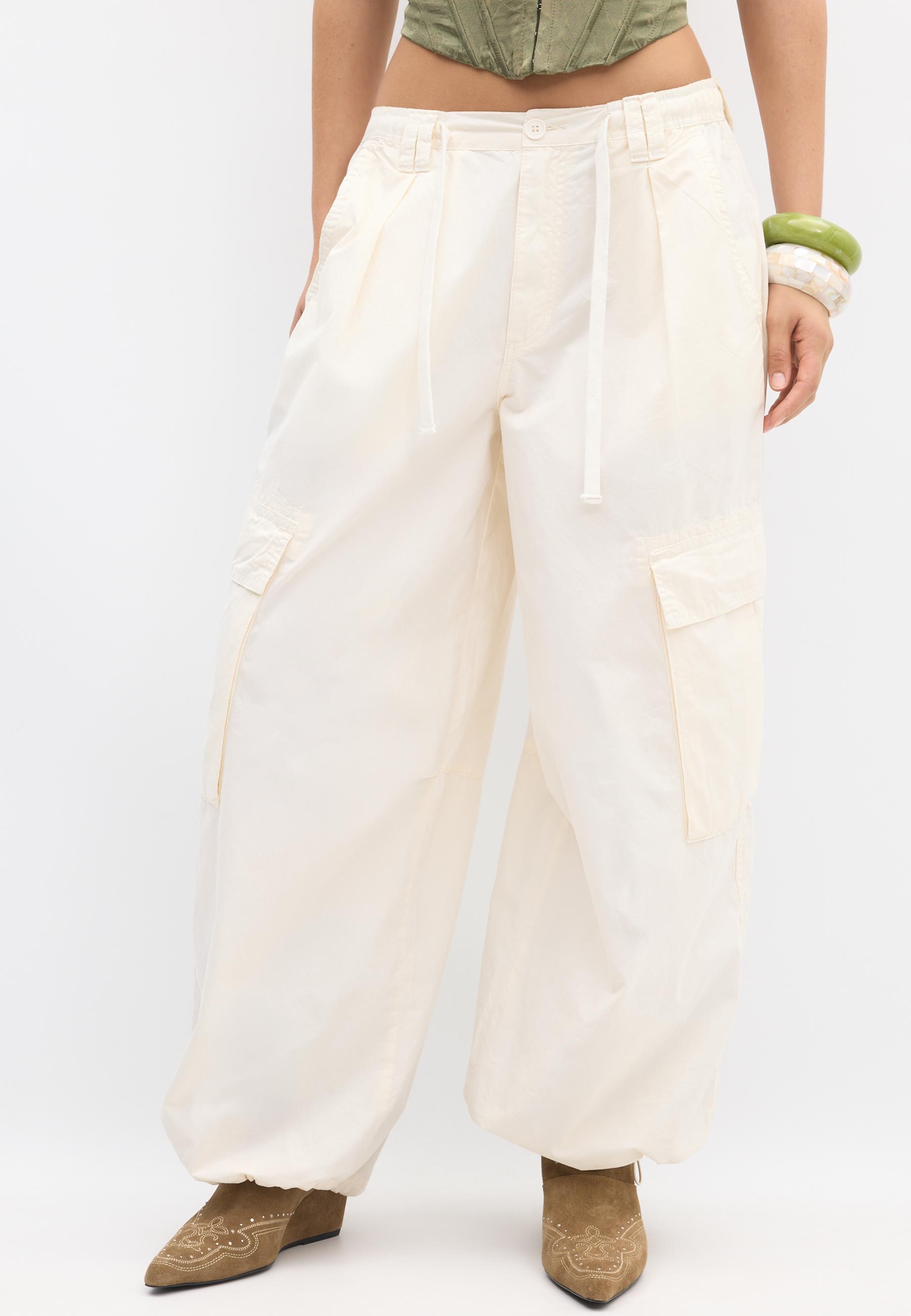 Stoperli poplin pantolon - Görsel 5
