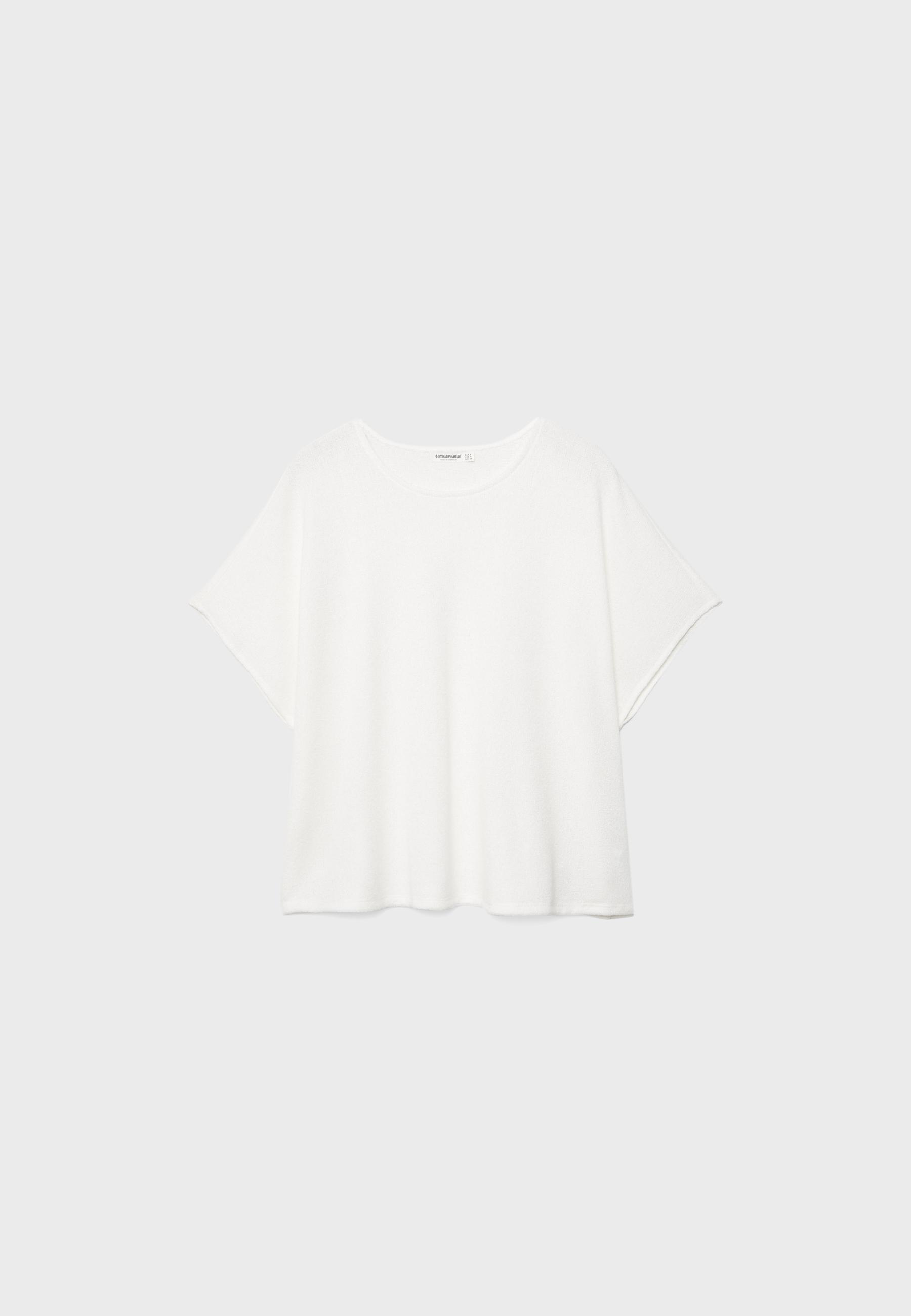 Rustic cape T-shirt — Ecru