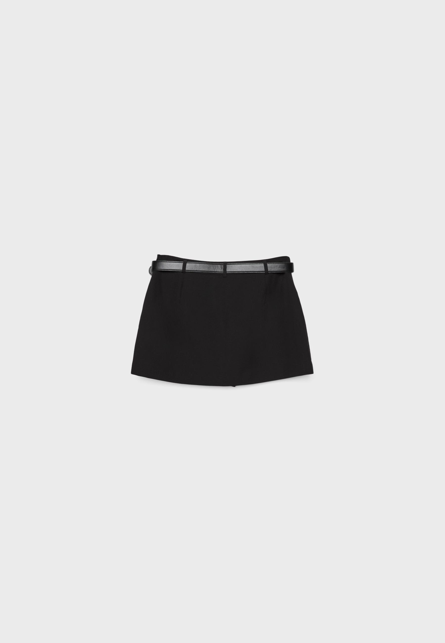 Crossover skort with belt - Women's fashion | Stradivarius