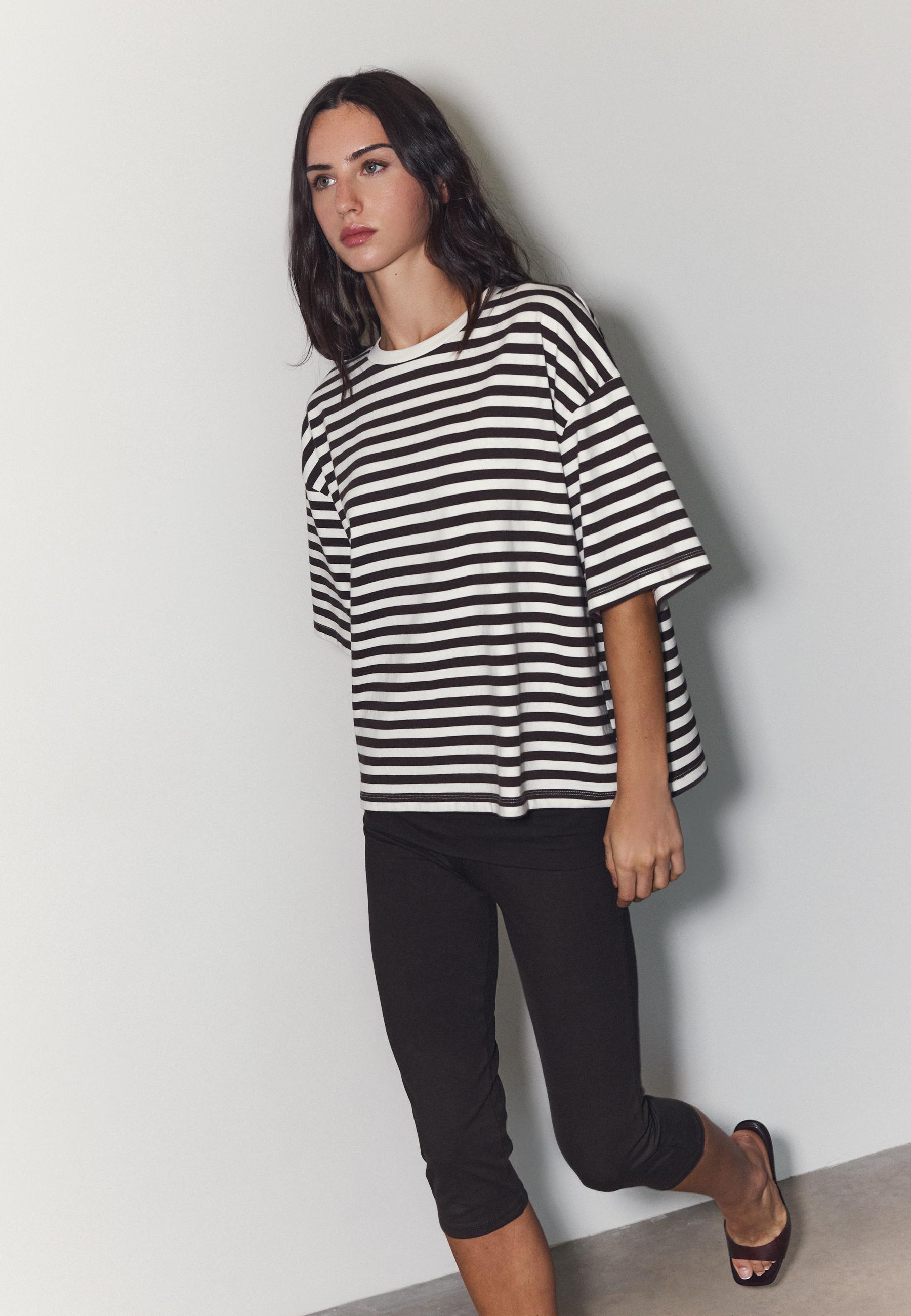 Boxy short sleeve T-shirt — Ecru