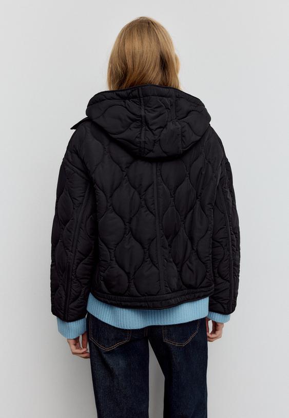 hooded puffer jacket