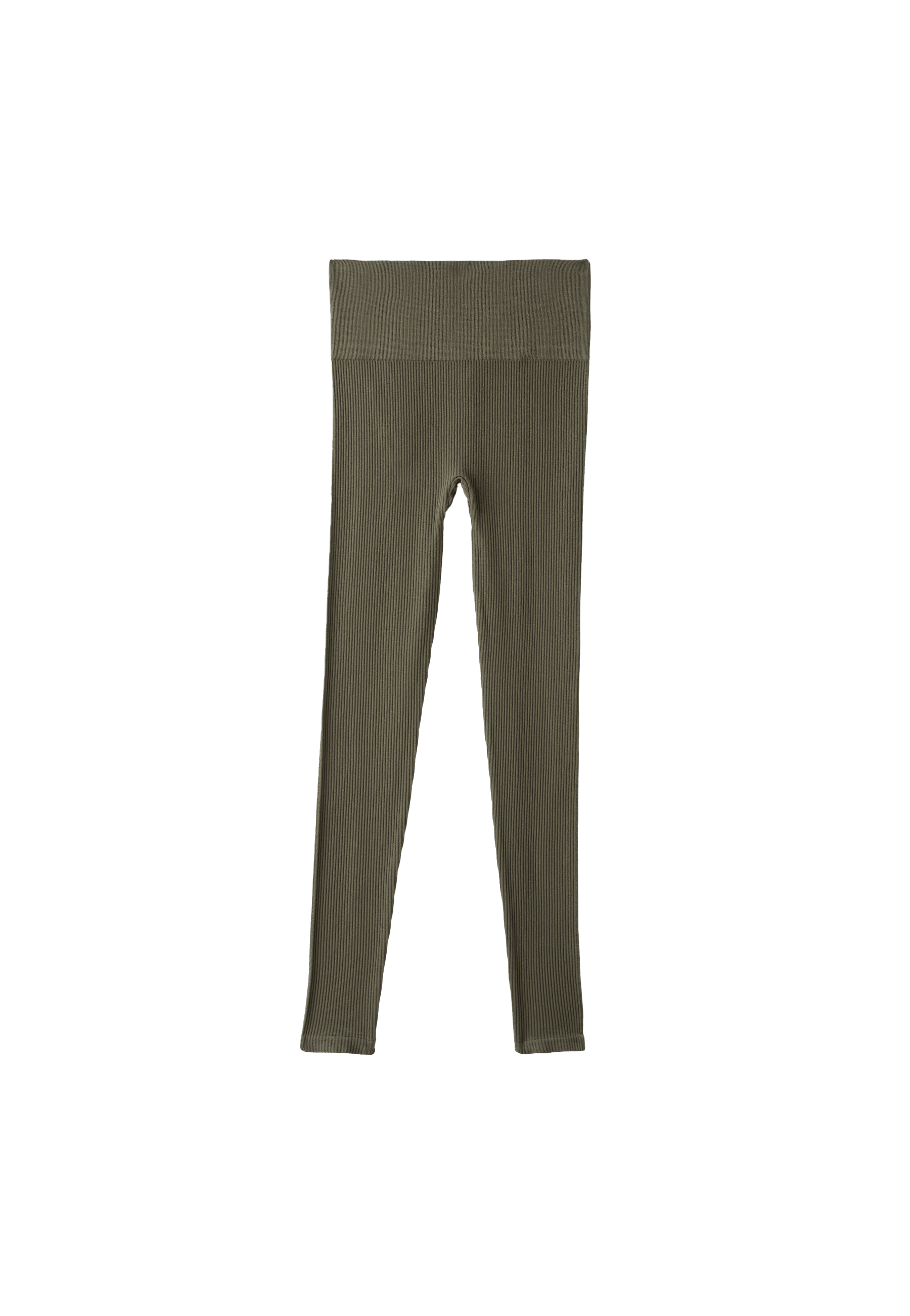High-waist seamless leggings — Khaki
