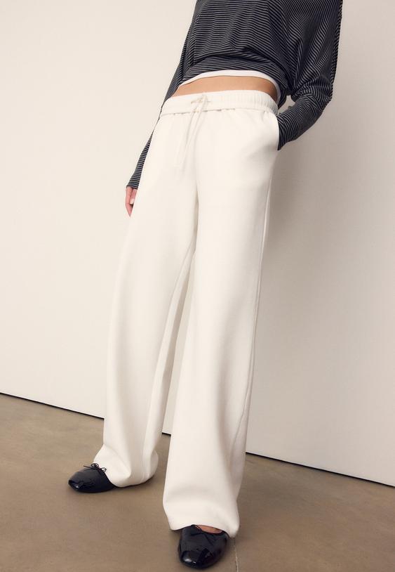 pantalon jogger wide leg