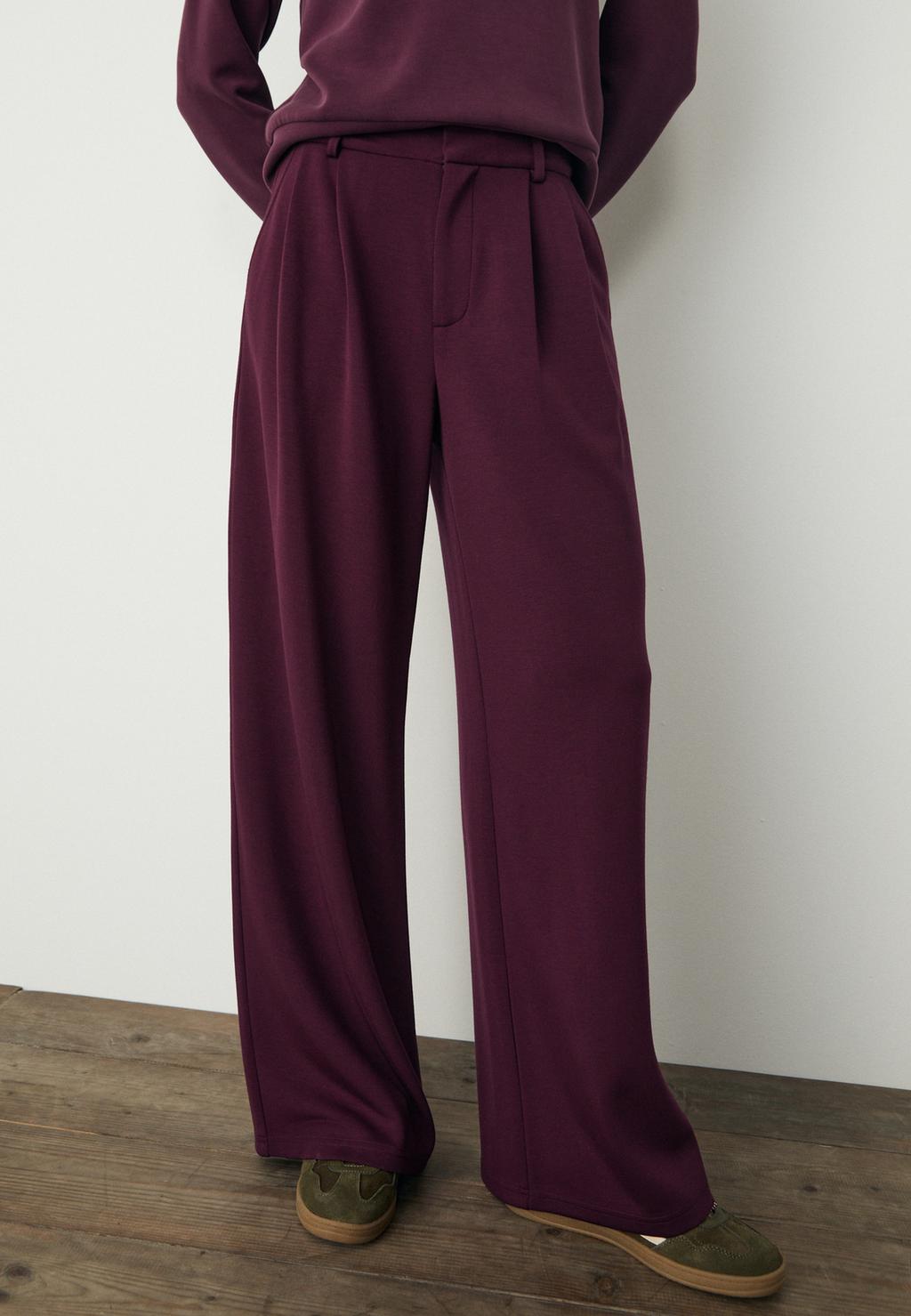 Soft-touch smart trousers