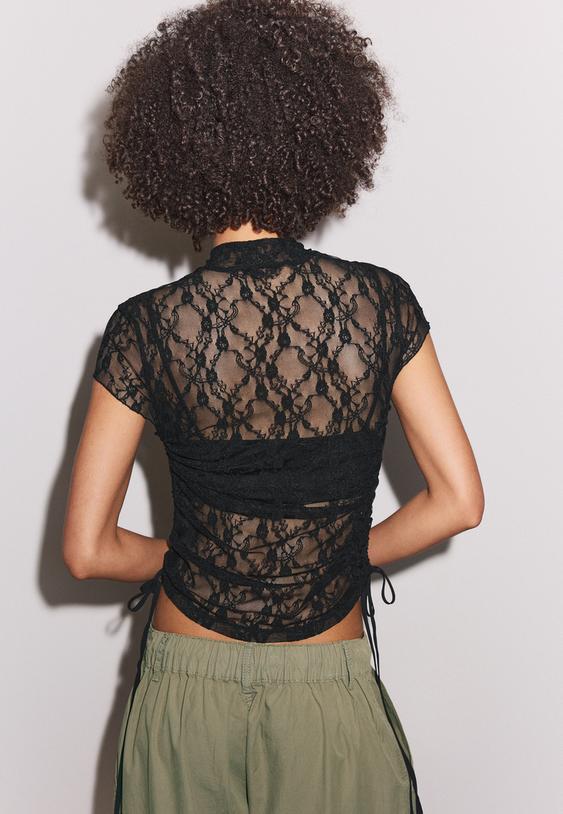 camiseta manga corta estilo qipao