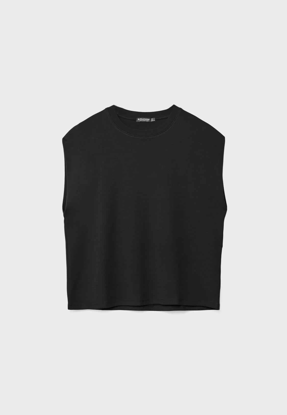 Sin Mangas Camiseta Hombrera Stradivarius Camiseta Sin Mangas