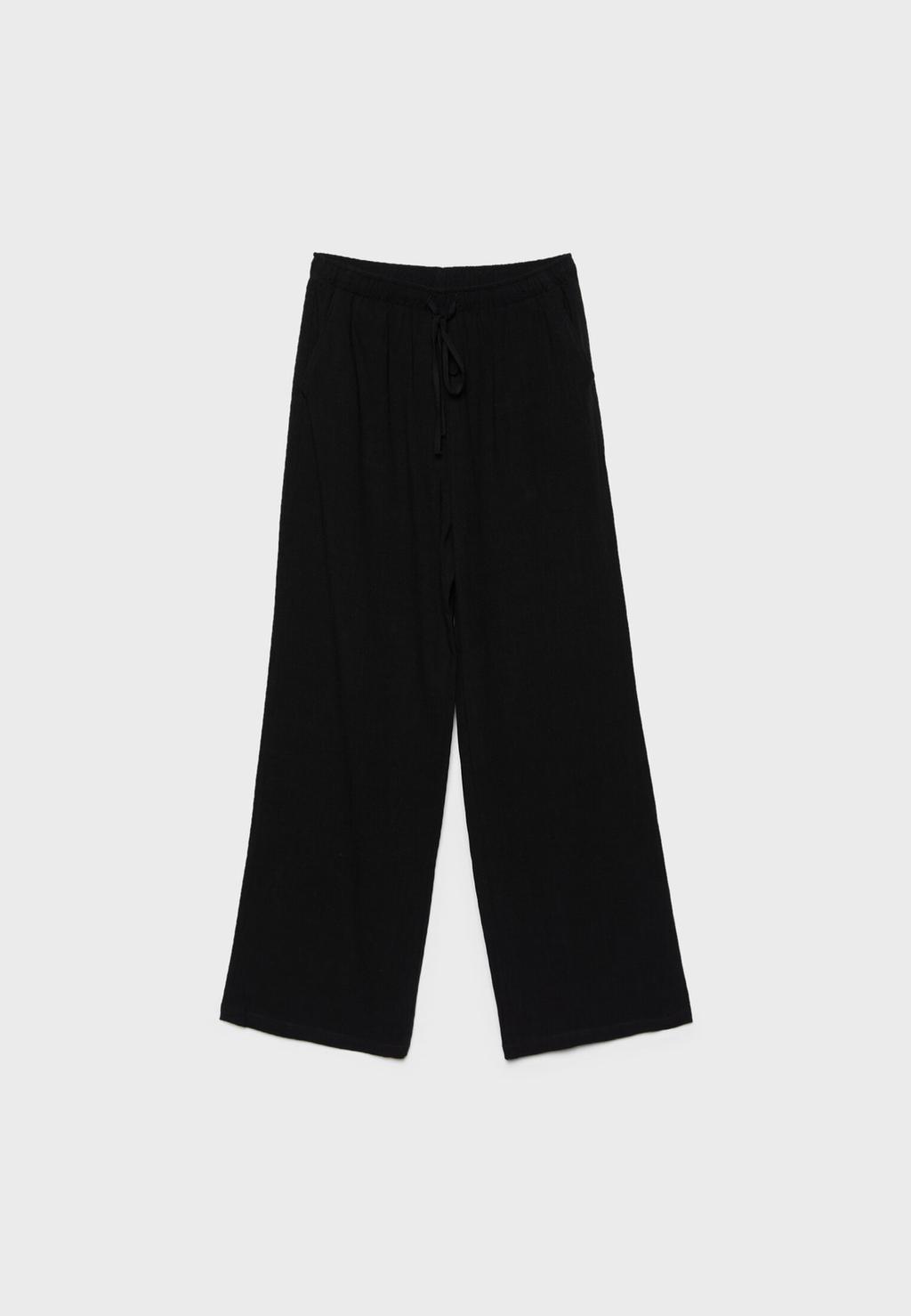 Fließende Hose mit Leinen