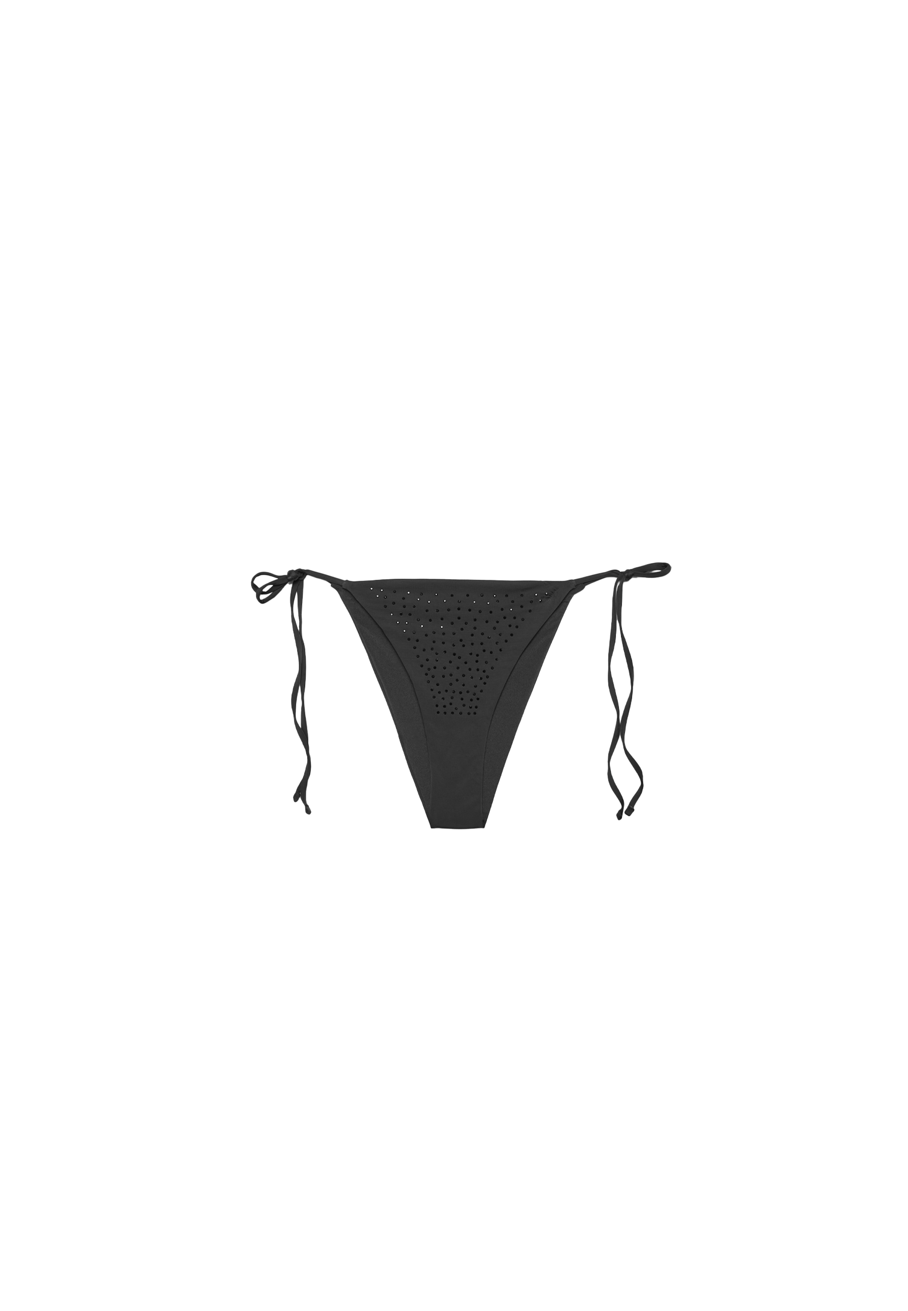 Shimmery Brazilian bikini bottoms — Black