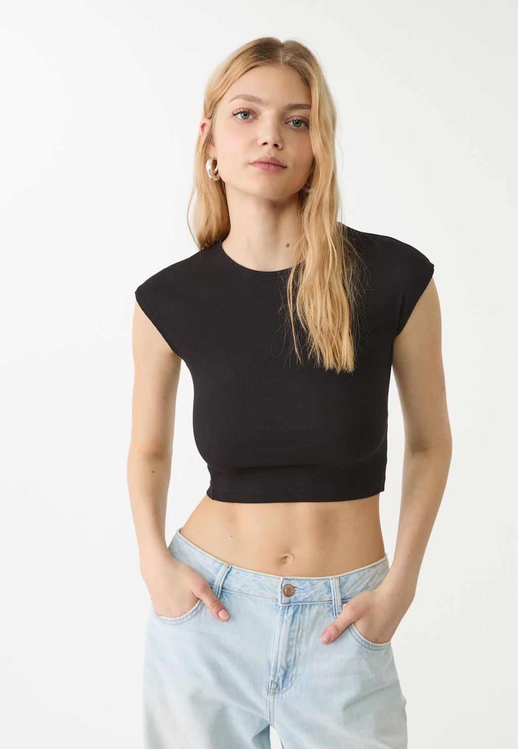 Pack 2 magliette basic aderenti cropped