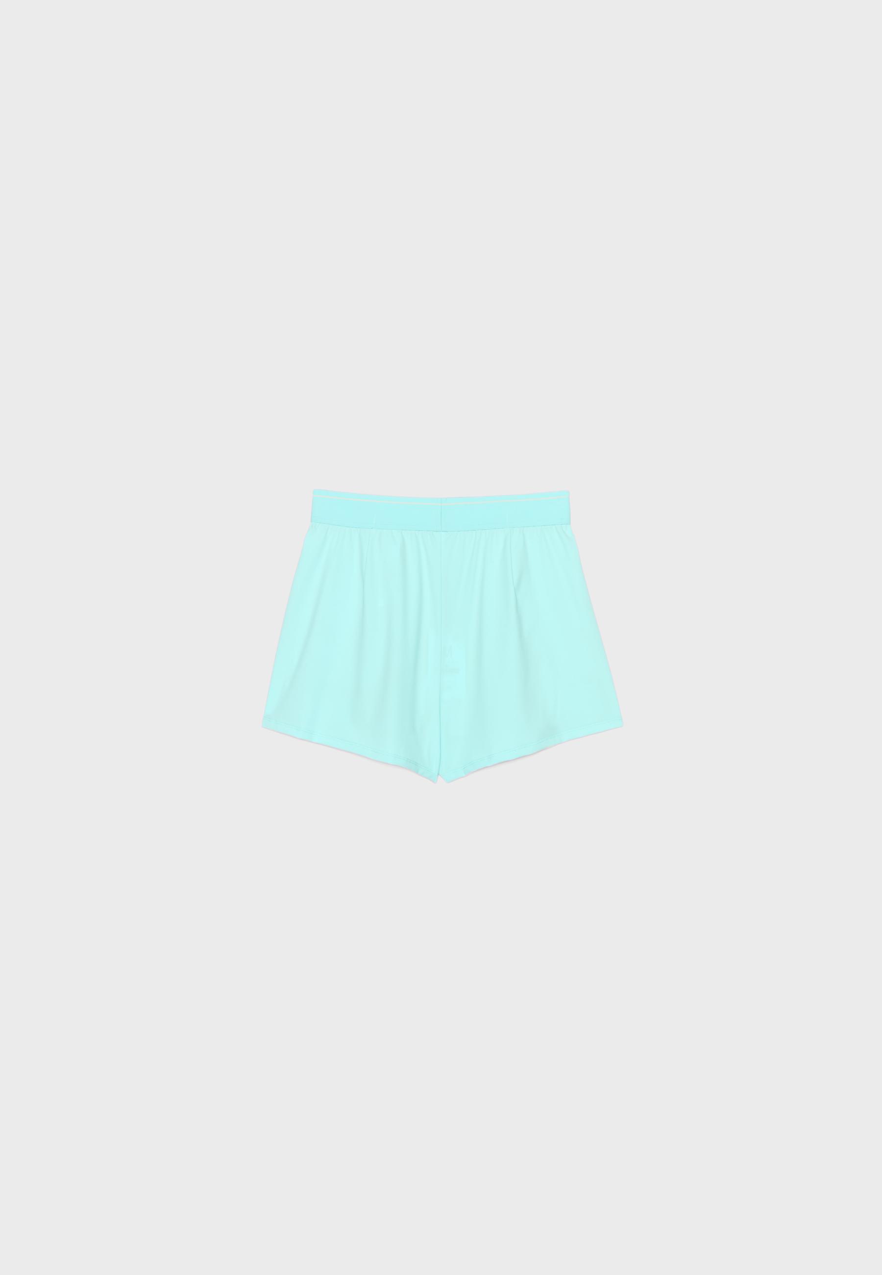 Smart shorts with elasticated waistband — Pastel green
