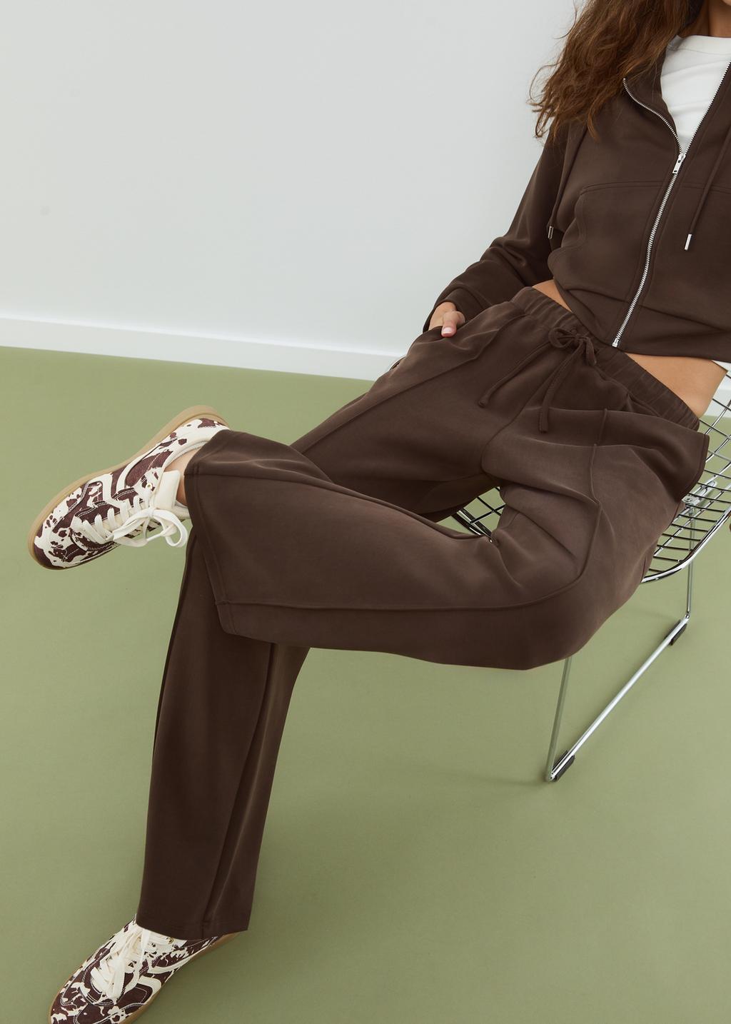 Zapatillas print z efektem sztucznego futra