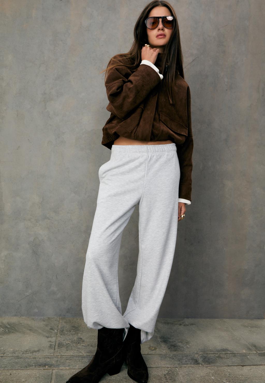 Pantalón jogger wide leg
