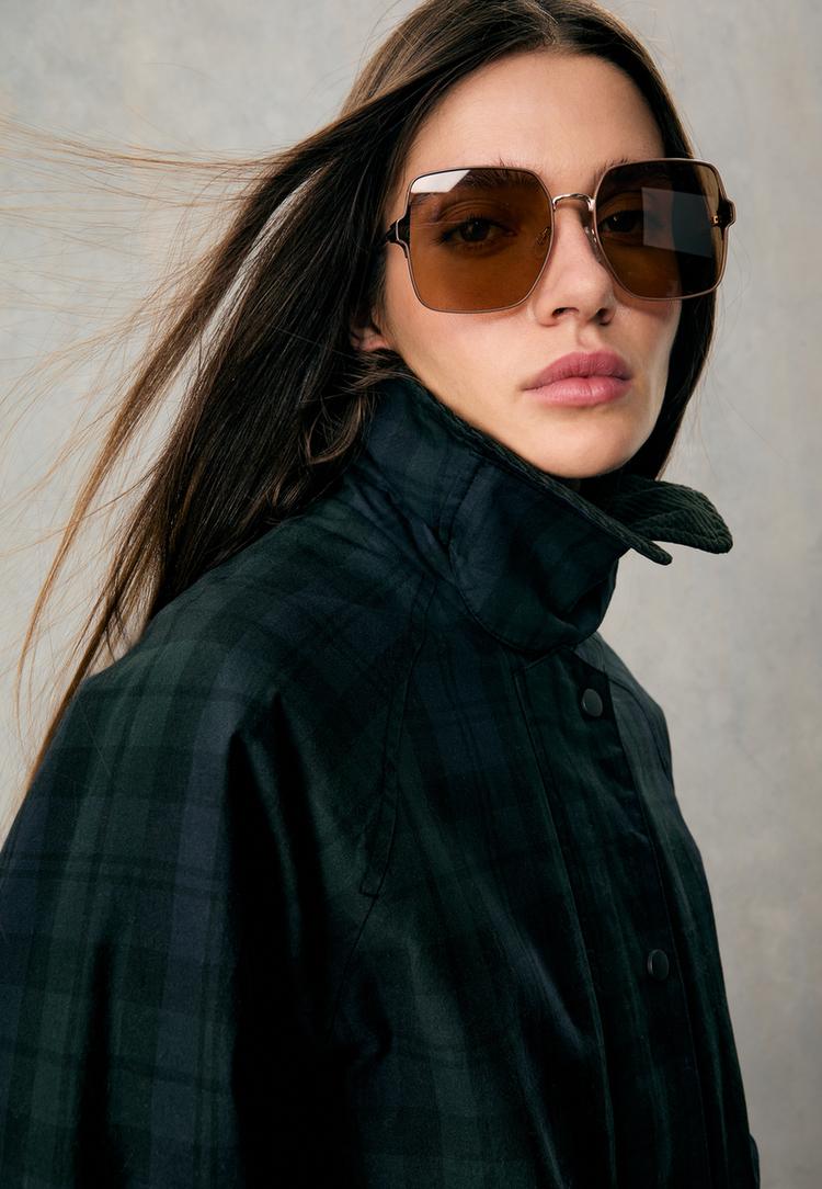 parka encerada cuadros